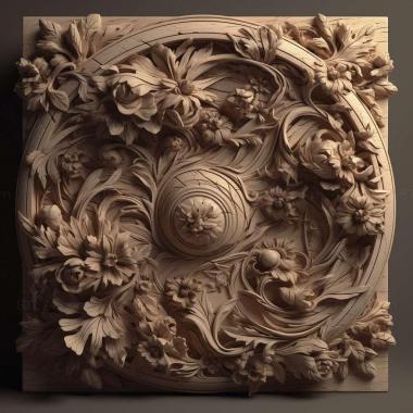 Patterns and decorations stl renderer 2 3d model